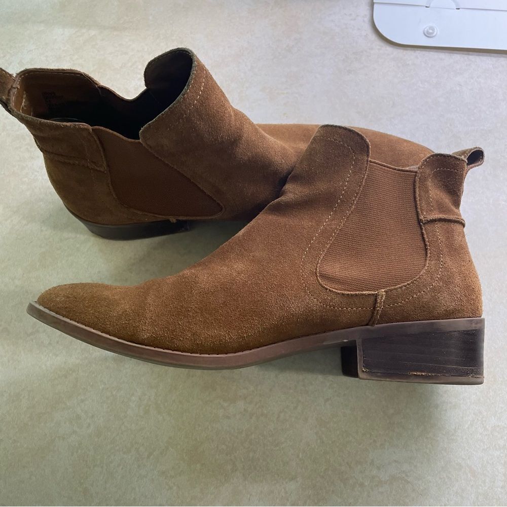 Steve Madden Women’s Drape Brown suede booties size 9.5 ankle boot shoes - Picture 9 of 11